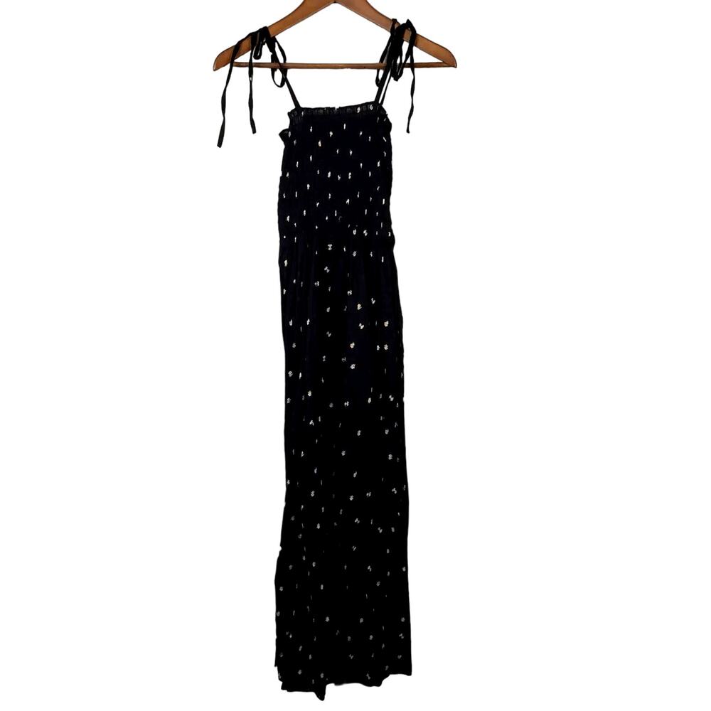 NEW! Topshop Ruched Maxi Dress Sheer Coverup Black Swim Beach- 4 / 6